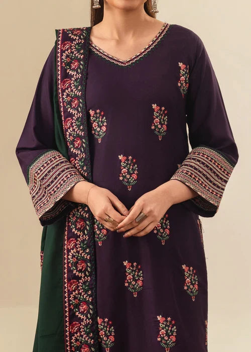 Roohi embroidered 3-piece festive suit by Tehzeeb Libas (view 3)