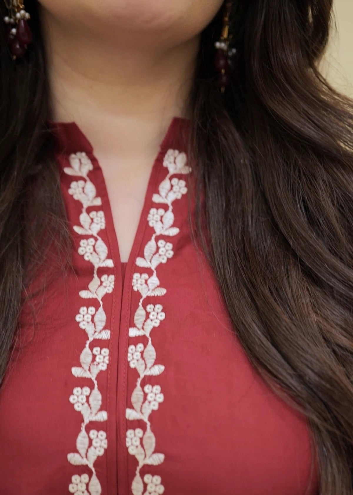 Mulberry embroidered 2-piece suit by Tehzeeb Libas (view 5)